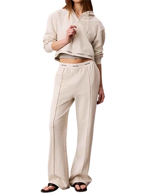Felpa crop con cappuccio e zip Calvin Klein Jeans | LV047G252GP4P